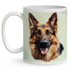 Névvel kérhető - Németjuhász portré mintás bögre