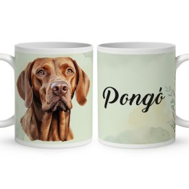 Névvel kérhető - Magyar vizsla portré mintás bögre
