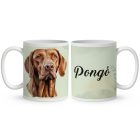 Névvel kérhető - Magyar vizsla portré mintás bögre