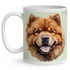 Névvel kérhető - Csau csau portré mintás bögre