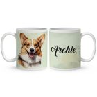 Névvel kérhető - Pembroke Welsh Corgi portré mintás bögre