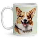 Névvel kérhető - Pembroke Welsh Corgi portré mintás bögre