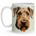 Névvel kérhető - Welsh terrier portré mintás bögre
