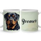 Névvel kérhető - Rottweiler portré mintás bögre