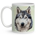 Névvel kérhető - Husky portré mintás bögre