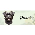 Névvel kérhető - Fekete Affenpinscher portré mintás bögre