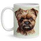 Névvel kérhető - Barna Affenpinscher portré mintás bögre