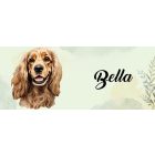 Névvel kérhető - Cser Amerikai cocker spániel portré mintás bögre