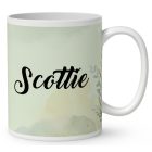 Névvel kérhető - Barna Basenji portré mintás bögre