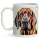 Névvel kérhető - Angol véreb portré mintás bögre