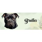 Névvel kérhető - Fekete Cane Corso portré mintás bögre