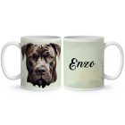Névvel kérhető - Cane Corso portré mintás bögre