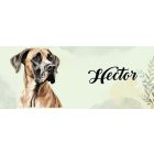 Névvel kérhető - Barna (dán) német dog portré mintás bögre