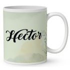 Névvel kérhető - Barna (dán) német dog portré mintás bögre