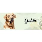 Névvel kérhető - Sárga Labrador Retriever portré mintás bögre