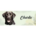 Névvel kérhető - Fekete Labrador Retriever portré mintás bögre