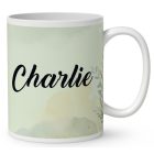 Névvel kérhető - Fekete Labrador Retriever portré mintás bögre