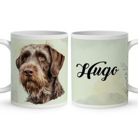   Névvel kérhető - Német drótszőrű vizsla portré mintás bögre