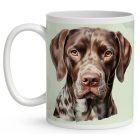 Névvel kérhető - Német rövidszőrű vizsla portré mintás bögre