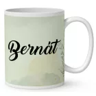 Névvel kérhető - Barna Újfundlandi portré mintás bögre