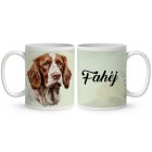 Névvel kérhető - Ír szetter portré mintás bögre