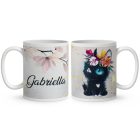 Kérd a Neveddel - Én és a kutyám mintás egyedi bögre