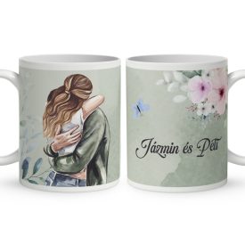 Névvel kérhető - Örökké együtt mintás egyedi bögre