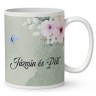 Névvel kérhető - Örökké együtt mintás egyedi bögre