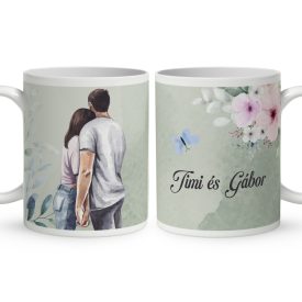 Névvel kérhető - Veled a legjobb… mintás bögre
