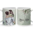 Névvel kérhető - Gyengéd szerelem mintás egyedi bögre