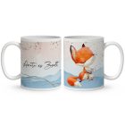 Kérd a Neveddel - Cuki Róka és kisegér mintás bögre