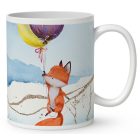 Kérd a Neveddel - Cuki Róka és kisegér mintás egyedi bögre