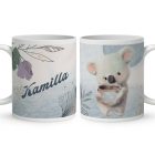 Kérd a Neveddel - Kakaós Koala mintás bögre