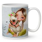 Kérd a Neveddel - Én és a kutyám mintás bögre