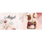 Kérd a neveddel - Cuki virágos tengerimalac mintás bögre