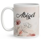 Kérd a neveddel - Cuki virágos tengerimalac mintás bögre