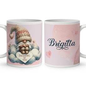 Kérd a neveddel - Glemie Gnome mintás egyedi bögre