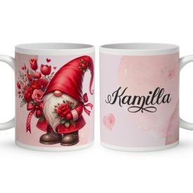 Kérd a neveddel - Love Street Manó mintás egyedi bögre