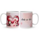 Kérd a neveddel - Páros cuki manók mintás bögre