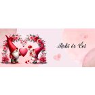 Kérd a neveddel - Páros cuki manók mintás bögre