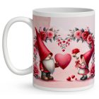 Kérd a neveddel - Páros cuki manók mintás bögre