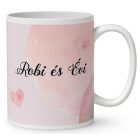 Kérd a neveddel - Páros cuki manók mintás bögre