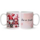 Kérd a neveddel - Páros cuki manók mintás egyedi bögre