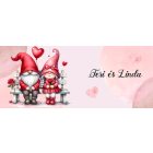 Kérd a neveddel - Páros cuki manók mintás egyedi bögre