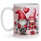 Kérd a neveddel - Páros cuki manók mintás egyedi bögre