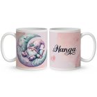 Kérd a neveddel -  Szeretettel Hold manó mintás bögre