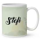 Névvel kérhető - Calico macska portré mintás bögre