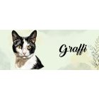 Névvel kérhető - Japán csonkafarkú macska portré mintás bögre