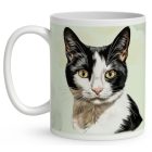 Névvel kérhető - Japán csonkafarkú macska portré mintás bögre