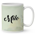 Névvel kérhető - Keleti rövidszőrű macska portré mintás bögre